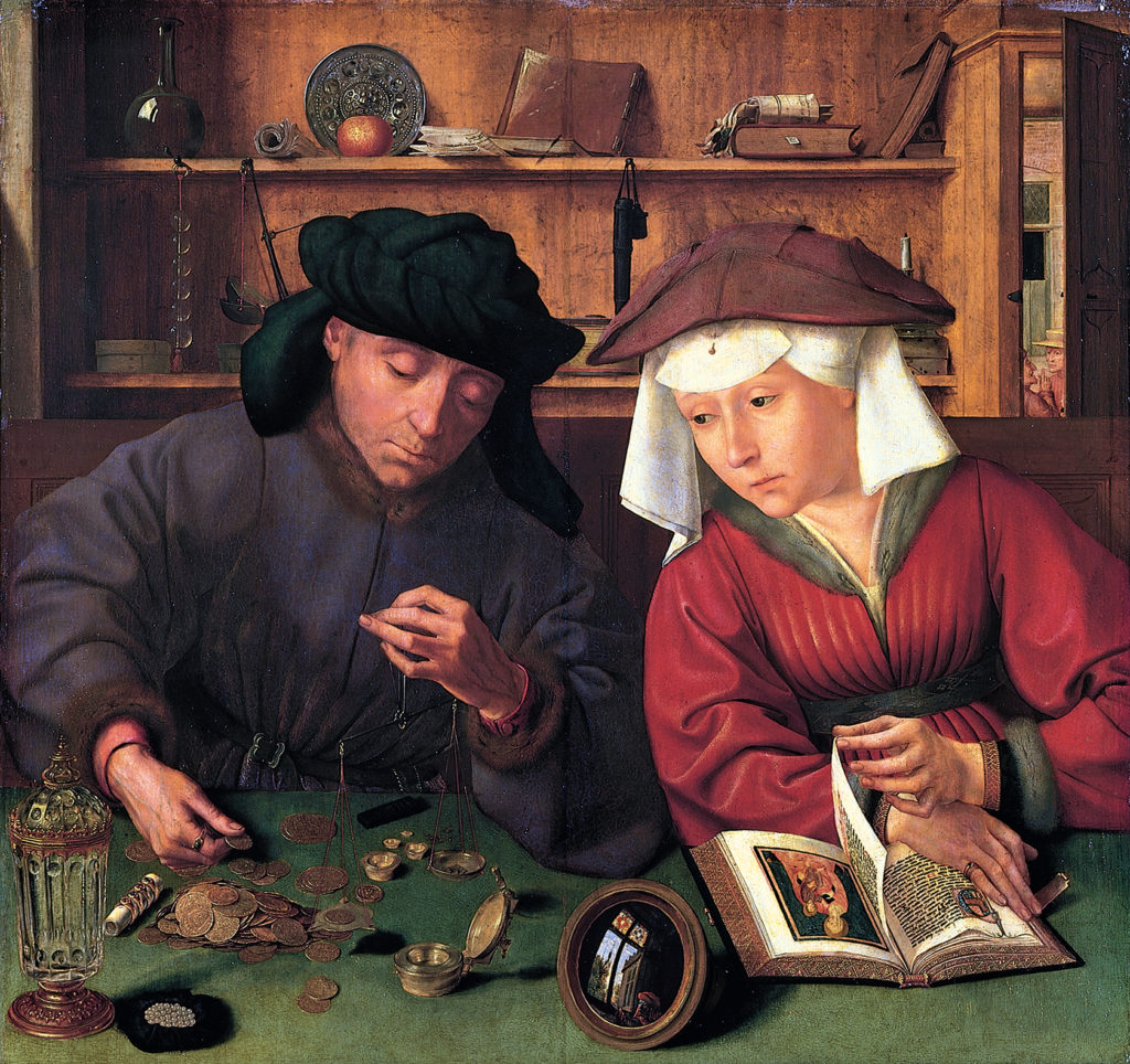 “The Moneychanger and his Wife.” Quentin Massys, 1514. | Public Domain